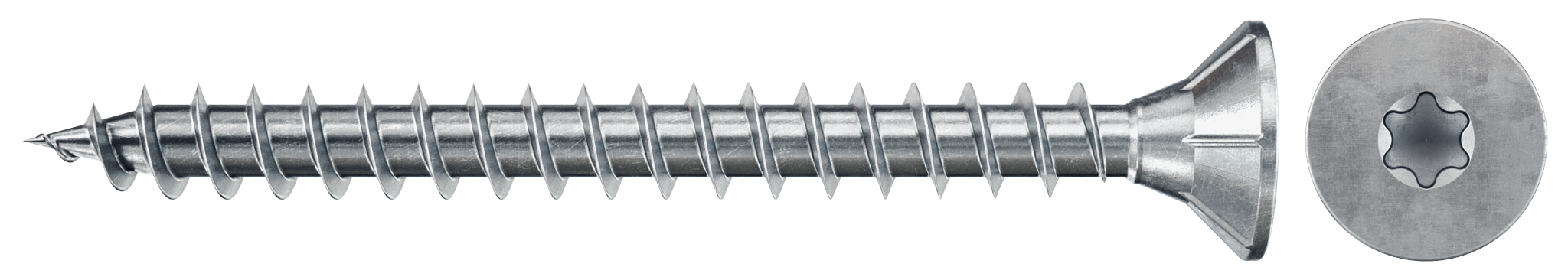 fischer Spanplattenschraube ClassicFast FCF II CTF 3,0 x 16 BC 1000 mit Senkkopf, TX-Antrieb und Vollgewinde