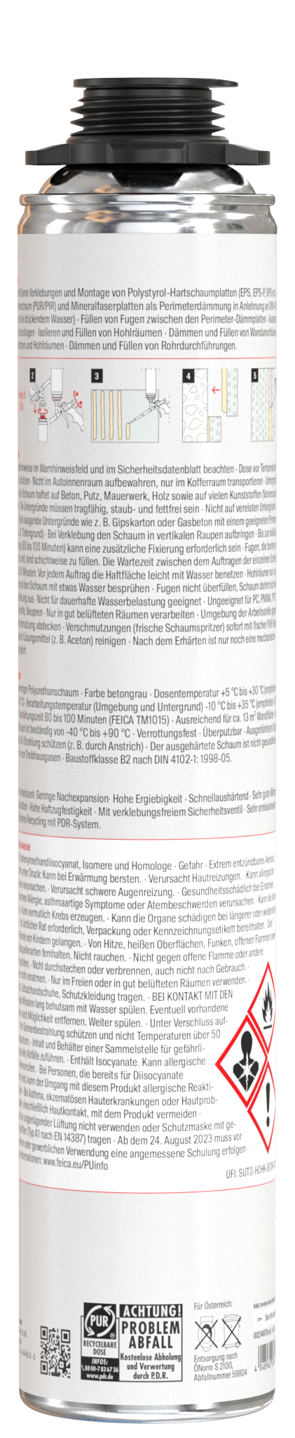fischer Perimeterklebeschaum PUP P 750 G B2