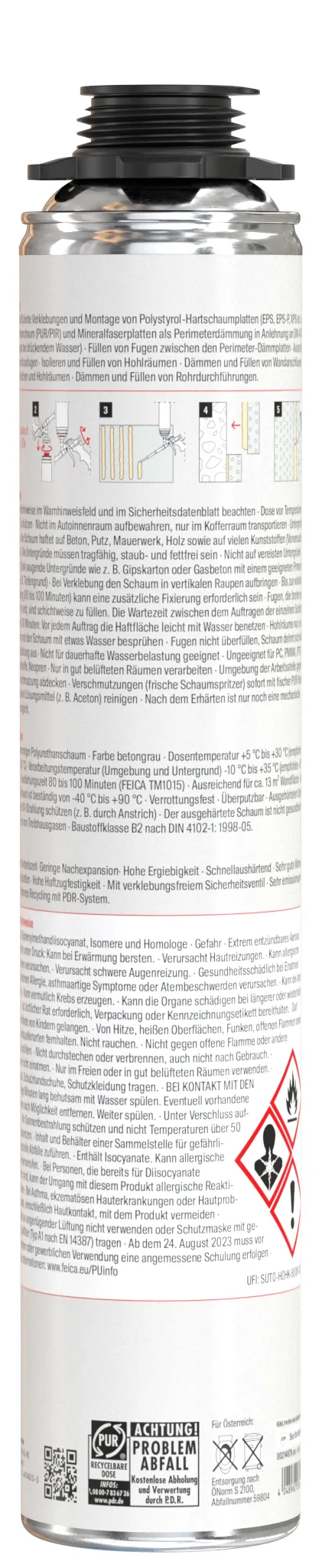 fischer Perimeterklebeschaum PUP P 750 G B2