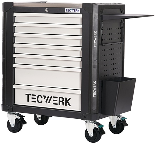 TECWERK Wkz.wagen PROFI 2.0 B845xT515xH1015mm 650kg 7 Schubl.Stahlbl.