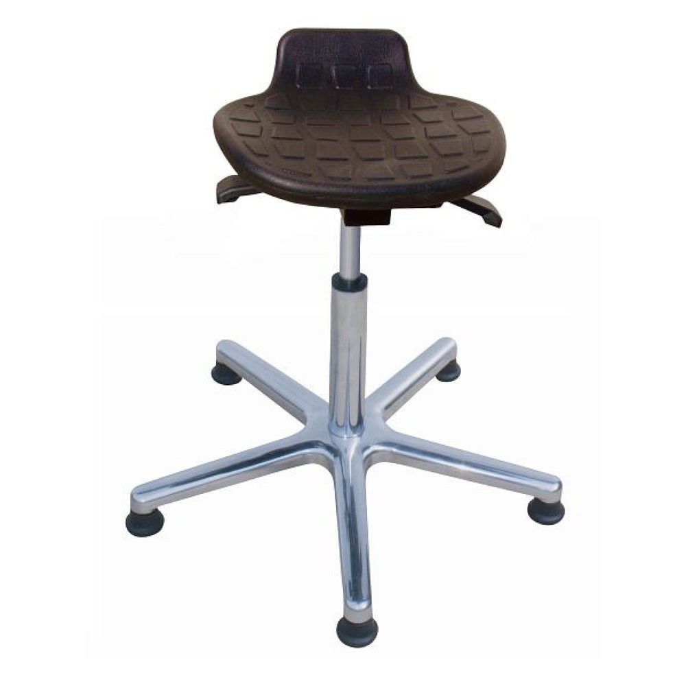 HEMMDAL Hocker Komfort, PU-Sitz, Sitzhöhe 570-820 mm, Aluminiumbasis