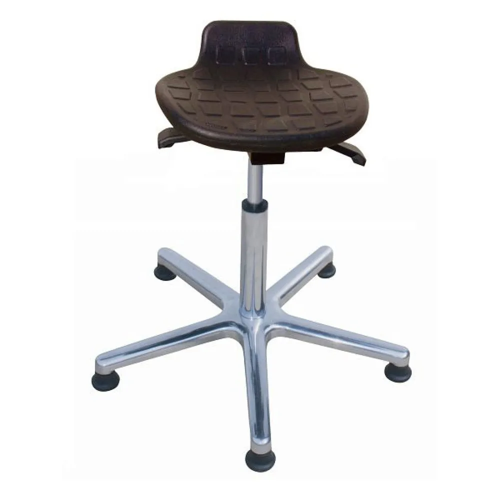 HEMMDAL Hocker Komfort, PU-Sitz, Sitzhöhe 570-820 mm, Aluminiumbasis
