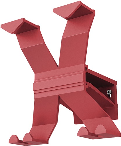 Wandgarderobe Aluminium 4Haken Länge 170 mm