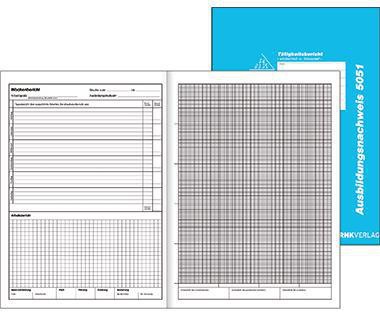 RNK Ausbildungsnachweis 5051 DIN A4 30Bl. 1/2Jahr