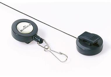 DURABLE Ausweishalter 822158 Jojo mit Karabinerhaken an 10 St./Pack.