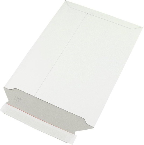 Versandtasche Maße 240x315mm A4 Gewicht 450g/qm Vollpappe weiß SK TRANSPAK