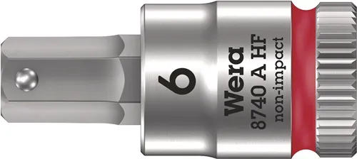 Steckschlüsseleinsatz 8740 A HF 1/4 Zoll SW 6mm L.28mm WERA