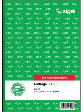 SIGEL Auftragsformular SD002 DIN A5 selbstdurchschreibend 3x40Blatt