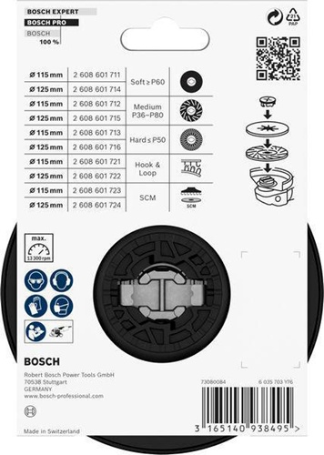 Bosch Stützteller PRO D.115mm hart X-LOCK