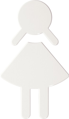 Symbol Frau 801.91.020 PA Farb-Nr.33 B.87mm H.150mm S.3mm HEWI