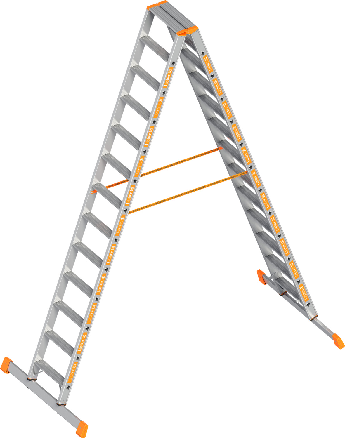 Layher Stufenstehleiter TOPIC 1043.1 2x13 Stufen