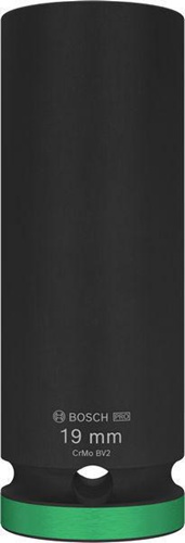 Bosch Steckschlüsseleinsatz PRO Impact 1/2Zoll SW19mm M12 tief Außen-D.19,5/25,85mm