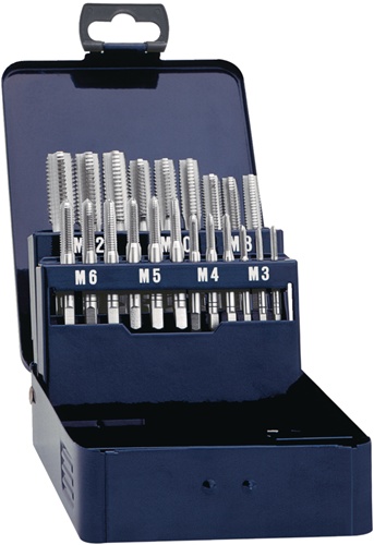 TECWERK Gewindebohrersatz DIN 352 M3-M12 21tlg.HSS 