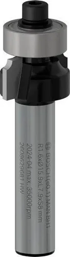 Bosch Abrundfräser PRO D.15,9mm Arbeits-L.7,9mm Radius 1,6mm Schaft 8mm