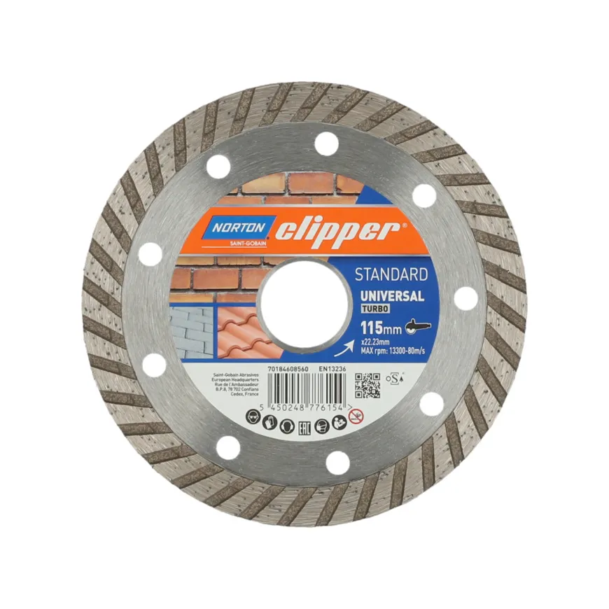 NORTON CLIPPER DIAMANTSCHEIBE STANDARD UNIVERSAL TURBO - 22,23 mm