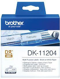 Brother Etikett QL-500 DK11204 17x54mm weiß