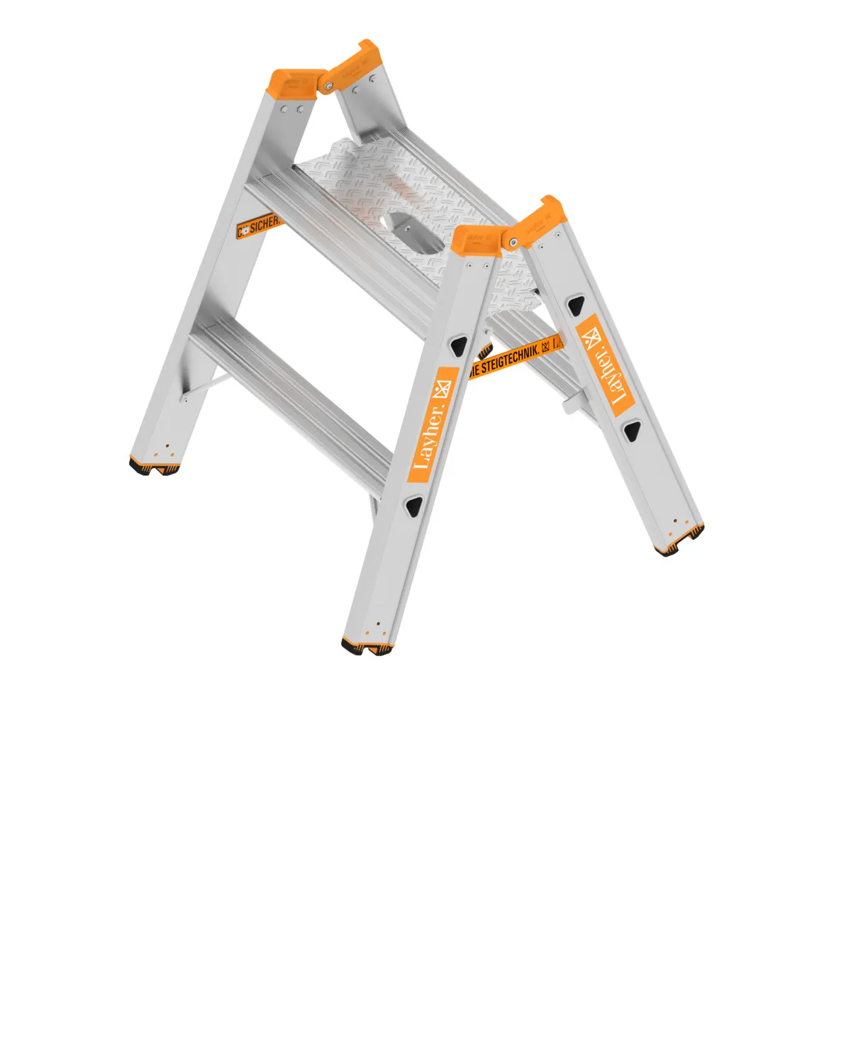 Layher Alu-Schwerlasttritt TOPIC 1043.3 2x2 Stufen