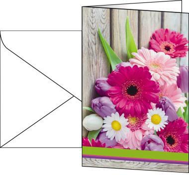 SIGEL Motivkarte Colorful DS001 11,5x17cm 10 St./Pack. +Umschläge