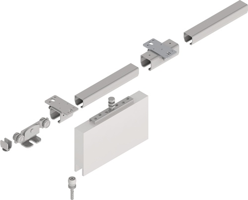 Erweiterungsset Schiebetorgarnitur SP400W001 verzinkt,blau L.2000mm