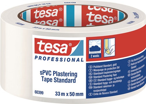 PVC Putzband 60399 Stand.weiß L.33m B.50mm TESA