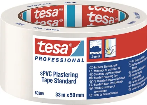 PVC Putzband 60399 Stand.weiß L.33m B.50mm TESA