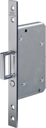 Schiebetür-Einsteckschl.0393 STA silber ktg.20/55mm m.Springg.u.Auslösek.BKS