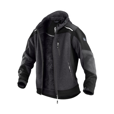 KÜBLER Strickjacke WEATHER dunkelgrau/schwarz (1741 9511) KÜBLER Strickjacke WEATHER dunkelgrau/schwarz (1741 9511)