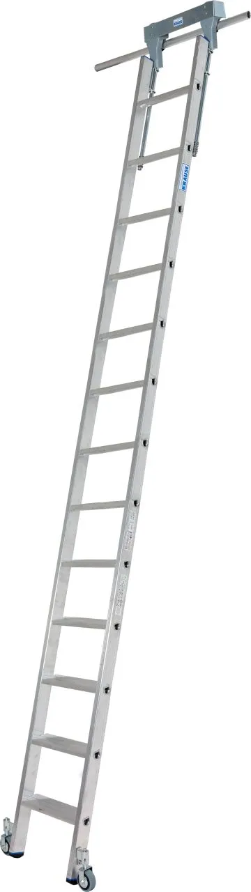 Krause STABILO Stufen-RegalLeiter Rundrohr-Schienenanlage 1x13 Stufen