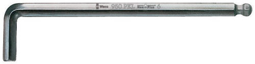 Winkelschlüssel 950 PKL SW 3mm lang 126x20 (kurz)mm WERA