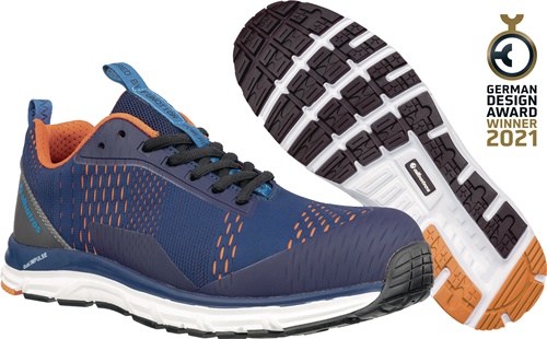 Sicherheitsschuh AER55 IMPULSE BLUE LOW S1P ESD HRO SRA 20345:2011 SAFETY KNIT®/FITFRAME® ALBATROS