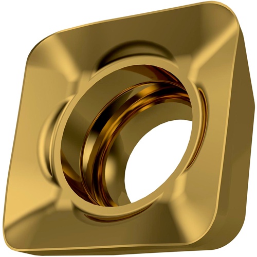 Fräswendeschneidplatte ISO SOMT 050208SR-M:M8330 D.2,5mm PVD beschichtet Gold