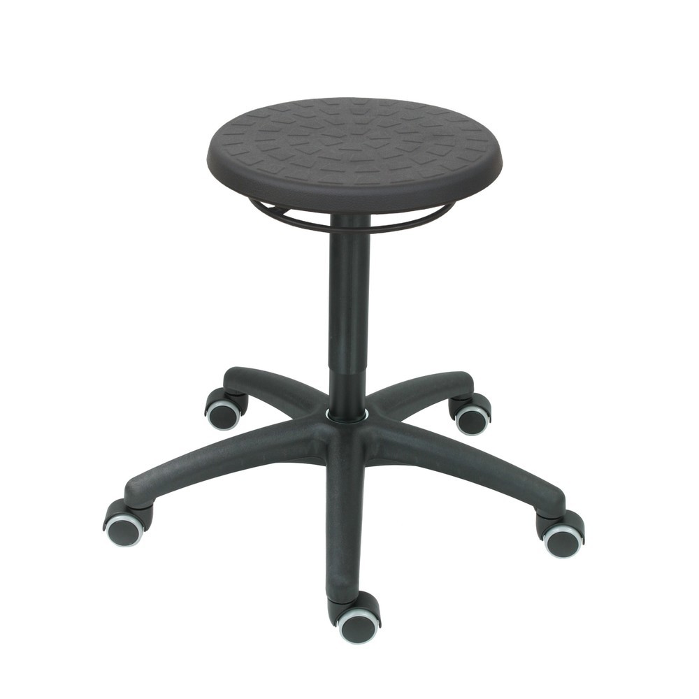 HEMMDAL Rundhocker, PU-Sitz, Sitzhöhe 460-650 mm, Rollen