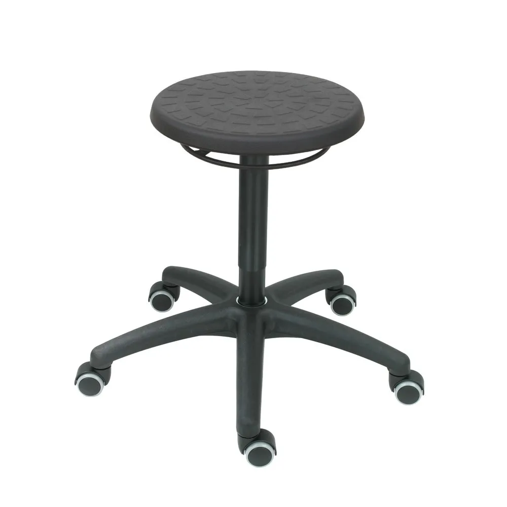 HEMMDAL Rundhocker, PU-Sitz, Sitzhöhe 460-650 mm, Rollen