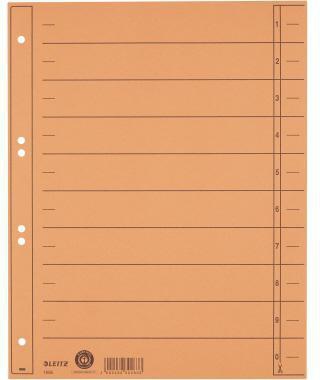 Leitz Trennblatt 16580045 A4 230g Karton orange 100 St./Pack.