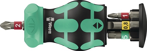 Magazinbithalter KK Stubby Magazin RA 1 6-tlg.BZT Schlitz/PH/TORX® WERA