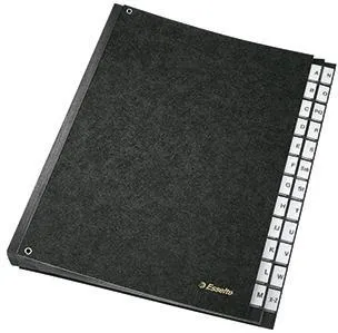 Esselte Pultordner 629997 A-Z Hartpappe schwarz