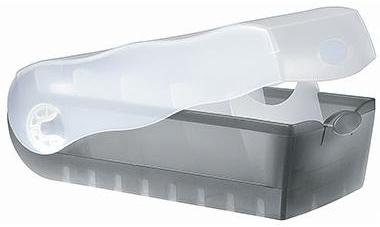 HAN Karteikasten CROCO 997-693 DIN A7 PP grau transluzent