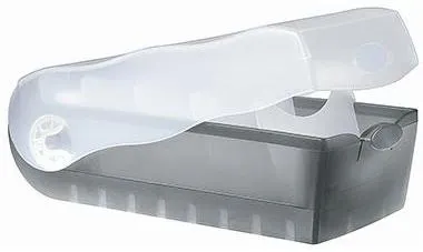 HAN Karteikasten CROCO 997-693 DIN A7 PP grau transluzent