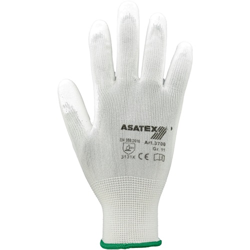 Handschuhe Gr.8 weiß EN 388 PSA II Nyl.m.PU ASATEX