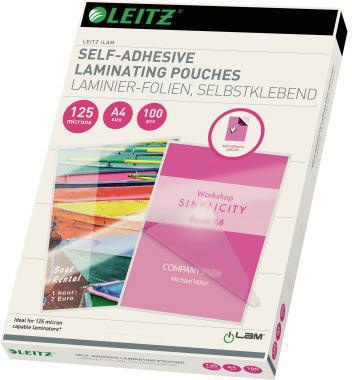 Leitz Folientasche 16925 DIN A4 125mic selbstkl. EVA 100 St./Pack.