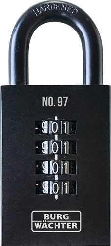 Zahlenvorhangschloss Numero 97 Guss Anzahl Zahlenrollen 4 BURG-WÄCHTER