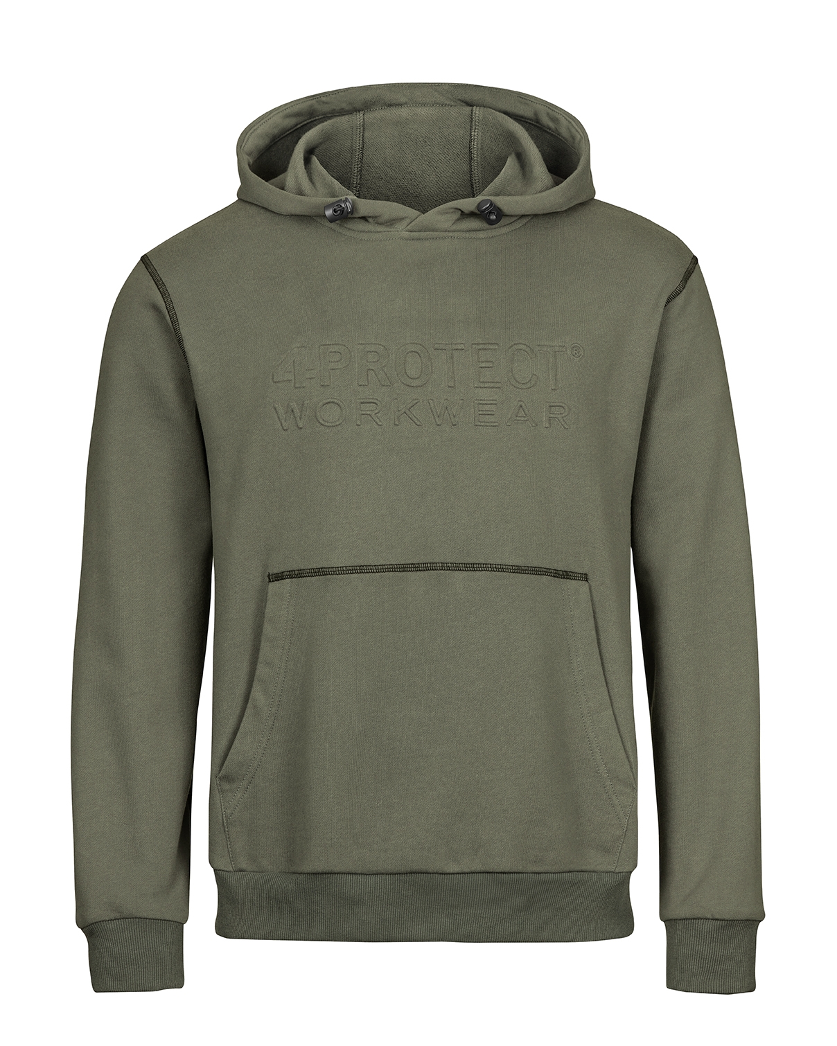 PROFI DEAL - 4PROTECT® Brand-Hoodie - olive - Gr. XS