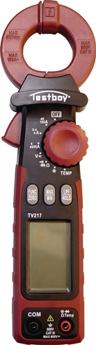 Leckstromzange TV 217 Messber.1µA – 150A(AC) Zangenöffnung 27mm TESTBOY