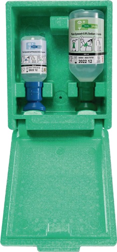 Augennotfallstation 1x200 ml pH Neutral,1x0,5l Augenspül. PLUM