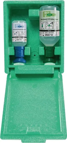 Augennotfallstation 1x200 ml pH Neutral,1x0,5l Augenspül. PLUM