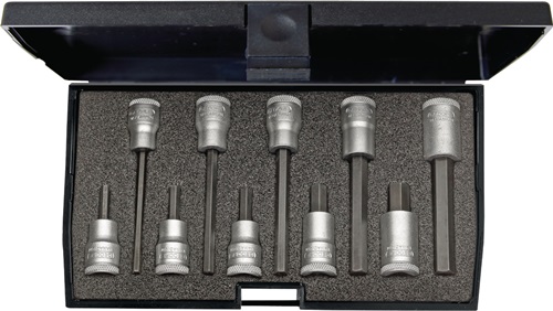 Steckschlüsselsatz IN 30 LKM 10-tlg.3/8 Zoll 4-10mm f.i6-KT.-Schr.GEDORE