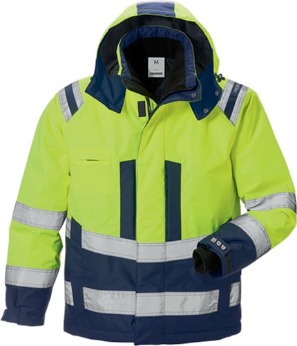 FRISTADS Warnschutz-Winterjacke High Vis Airtech® 4035 GTT Gr.M gelb/marine