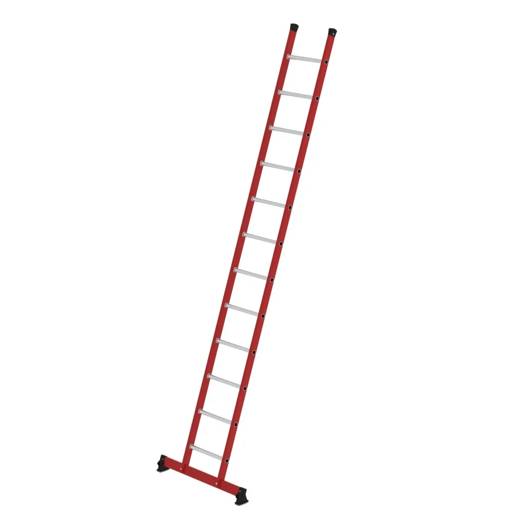 MUNK Sprossen-Anlegeleiter GFK/Alu mit nivello®-Traverse