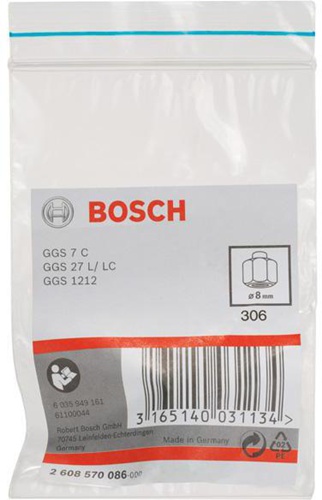 Bosch Spannzange D.8mm m.Spannmutter f.GGS 7 C/27 L/LC/1212 Prof. 