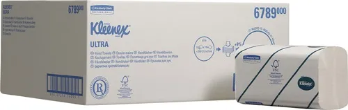 Handtuch 6789 2-lagig,geprägt hochweiß L.ca.217 mmxB.ca.210mm 2790 Tücher/VE
